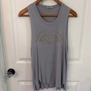 Altar'd State Gray 'Good Vibes' Sleeveless Tank